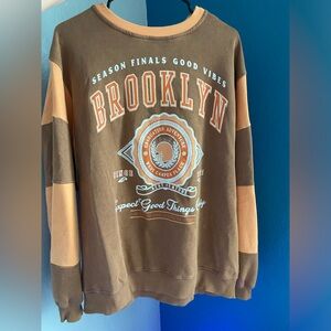 Unisex Sweater brown/basic orange medium